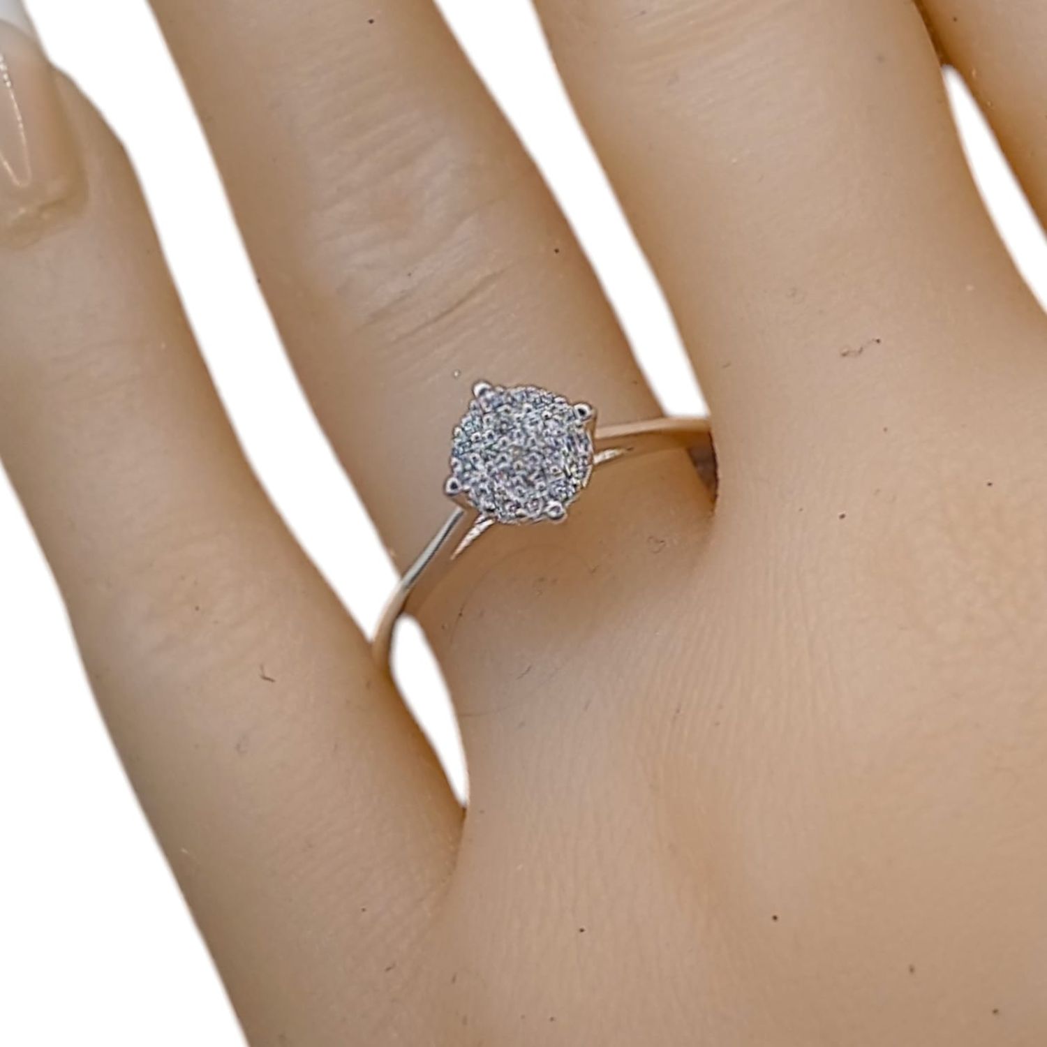 ANILLO CON MINI CZ PLATA .925