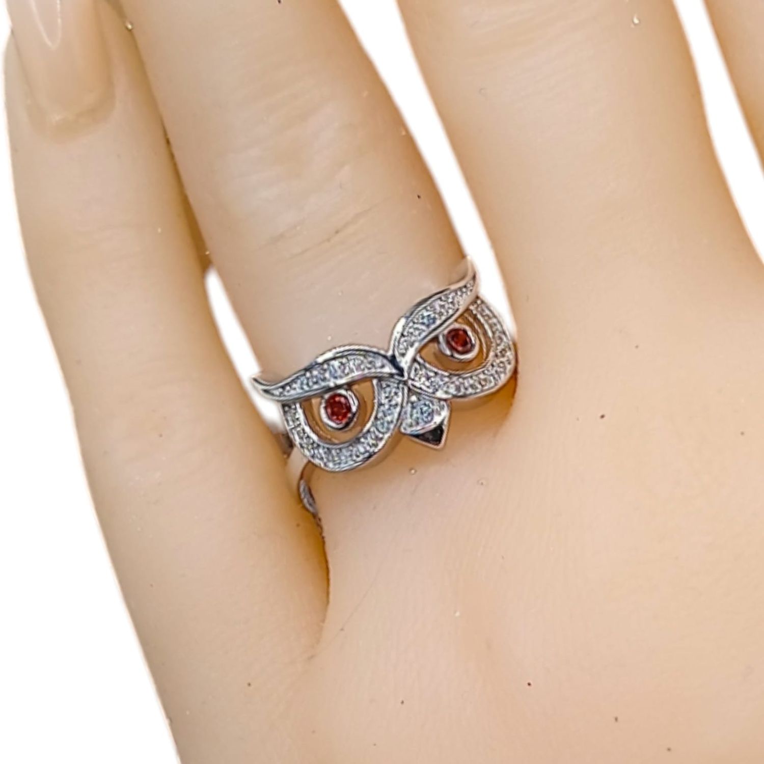 ANILLO CARITA BUHO VARIAS MEDIDAS PLATA .925