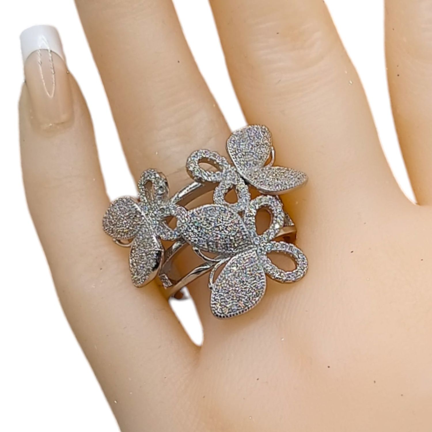 ANILLO FANCY MARIPOSAS # 9 PLATA .925