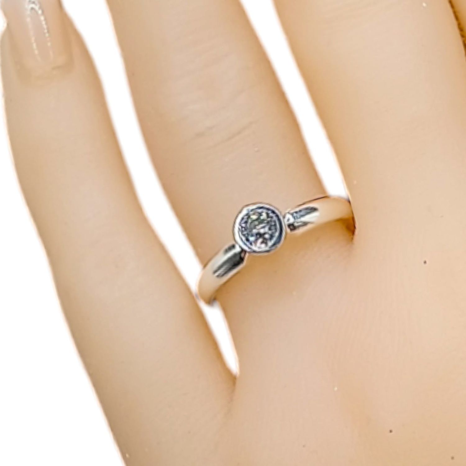 ANILLO SOLITARIO CZ VARIAS MEDIDAS PLATA .925