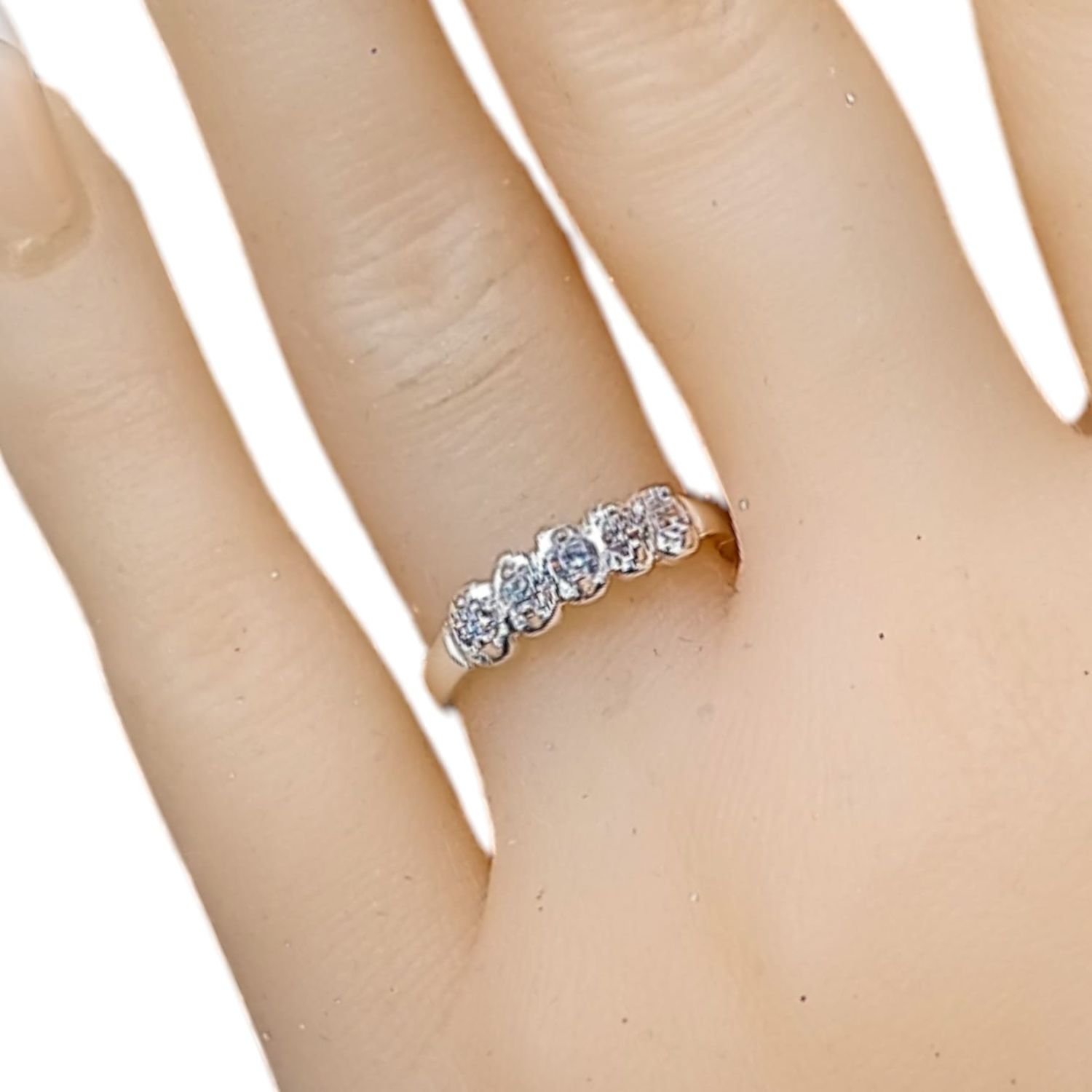 Anillo churumbela blanco PLATA .925