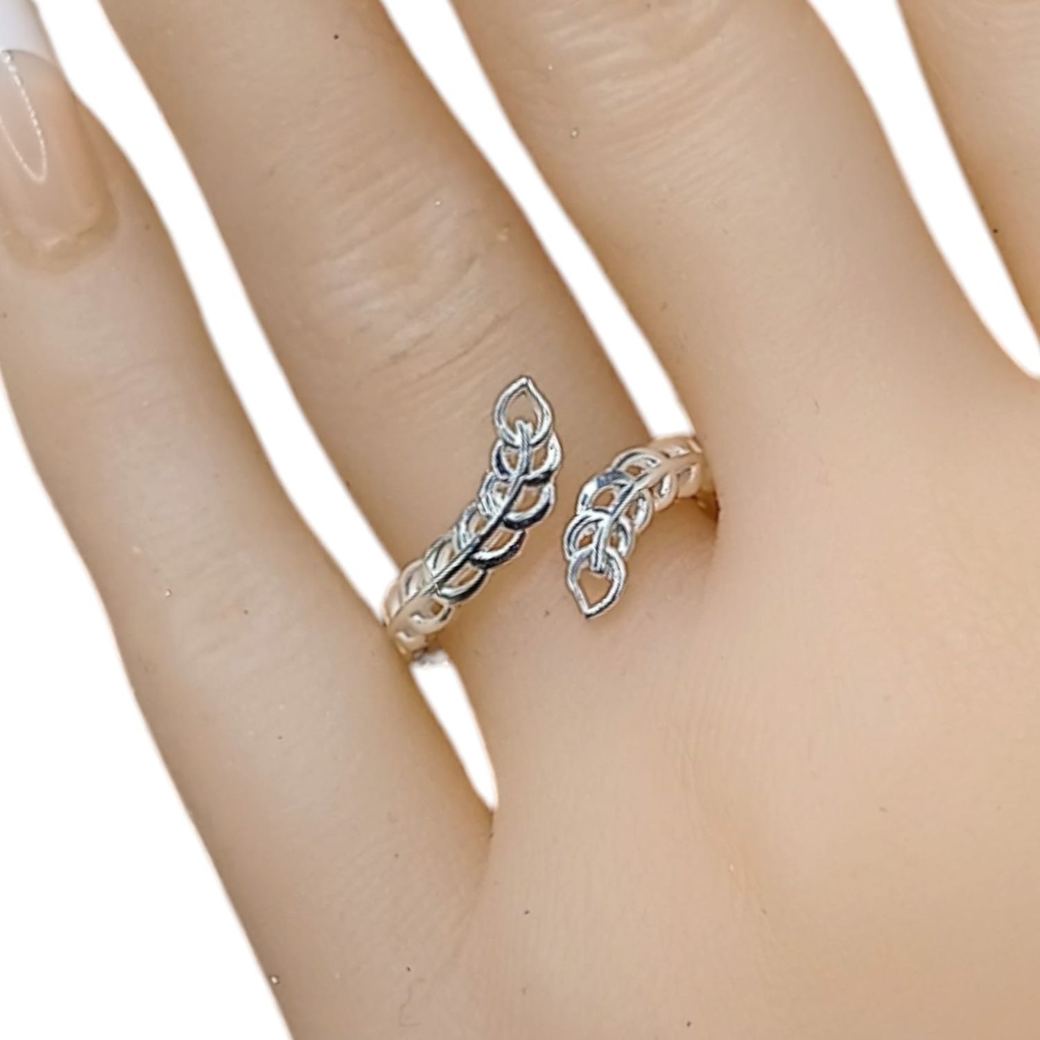 ANILLO DE SERPIENTE AJUSTABLE EN PLATA 925