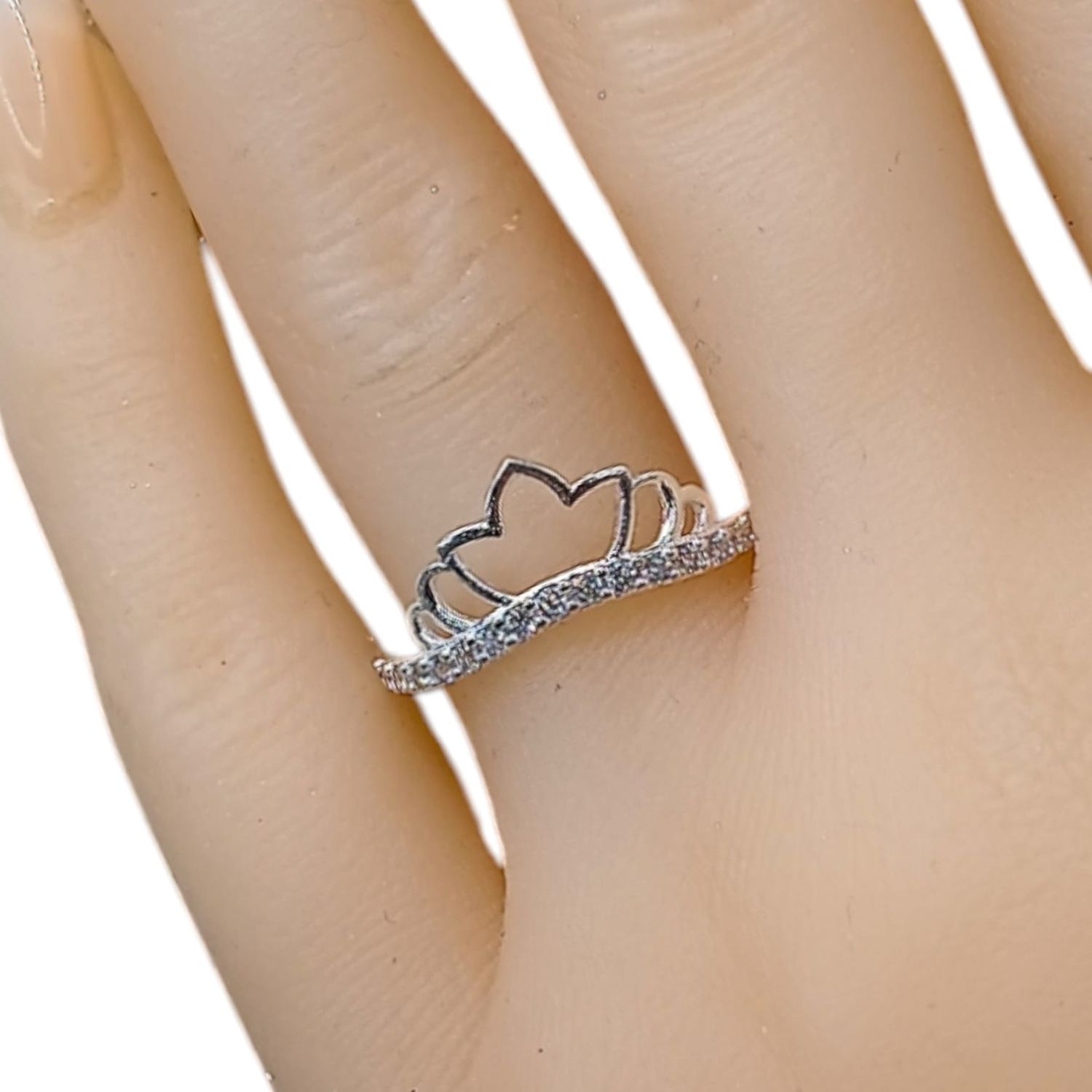 ANILLO CORONA VARIAS MEDIDAS PLATA .925