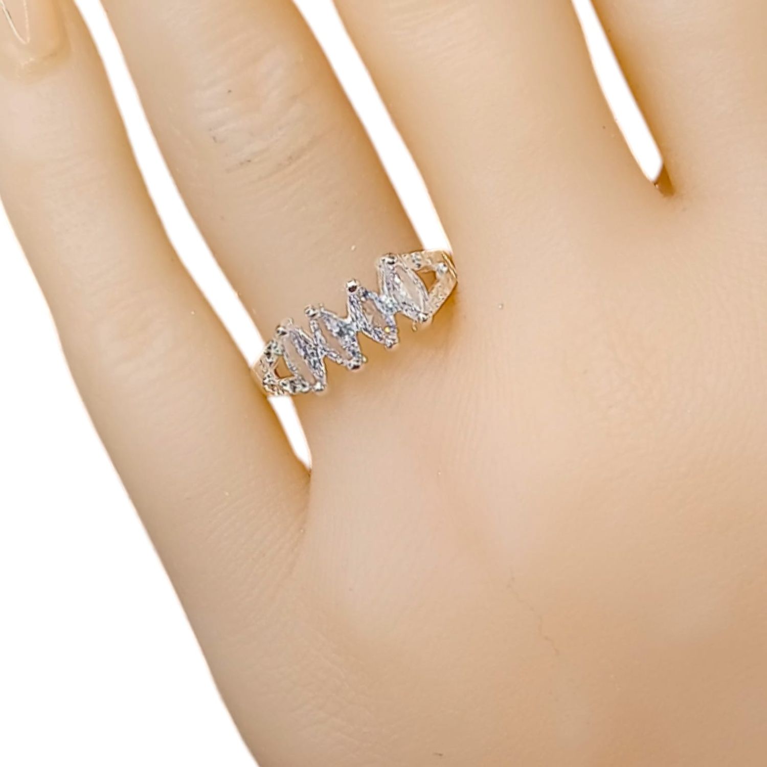 ANILLO CHURUMBELA CZ BCA  PLATA .925