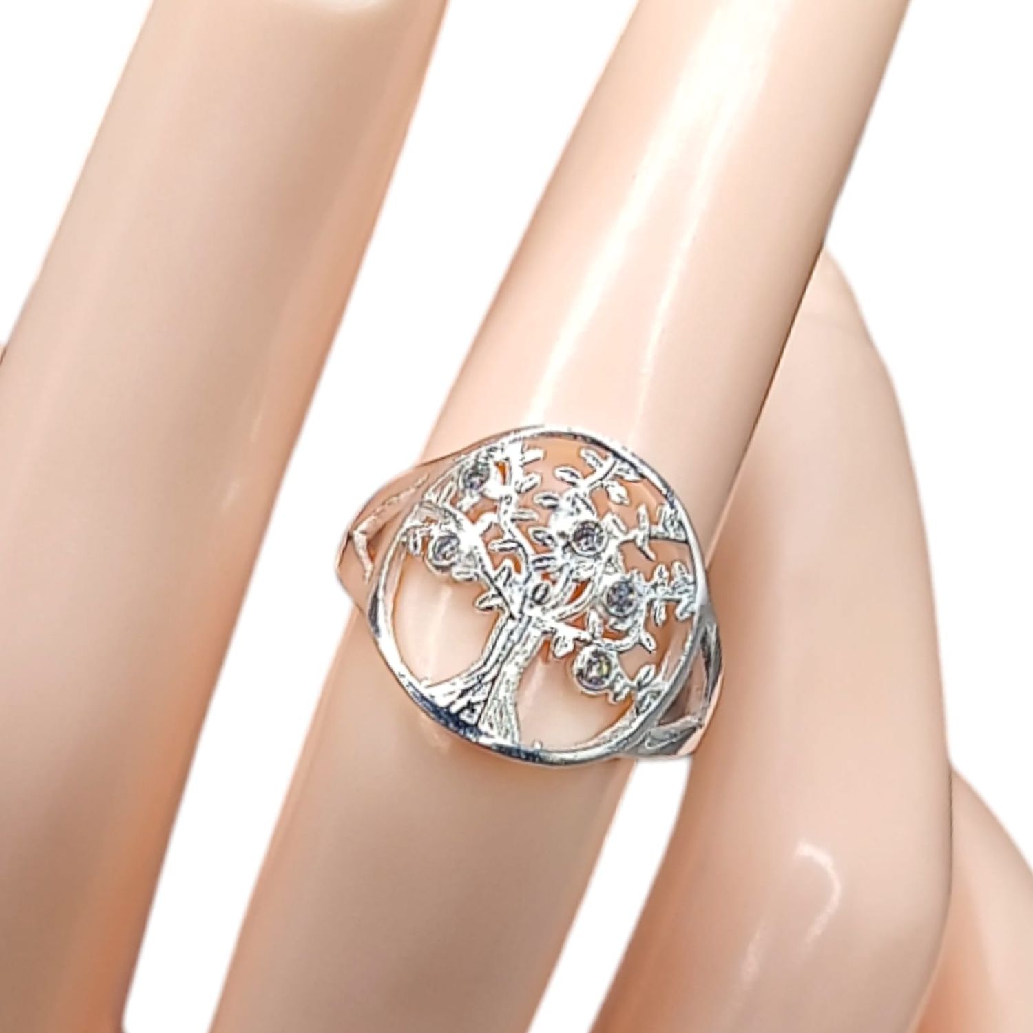 ANILLO ARBOL DE LA VIDA PLATA .925