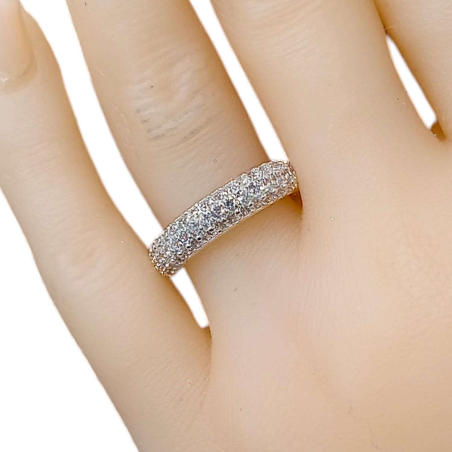 ANILLO PLATA .925 CZ BLANCA # 7 PLATA .925