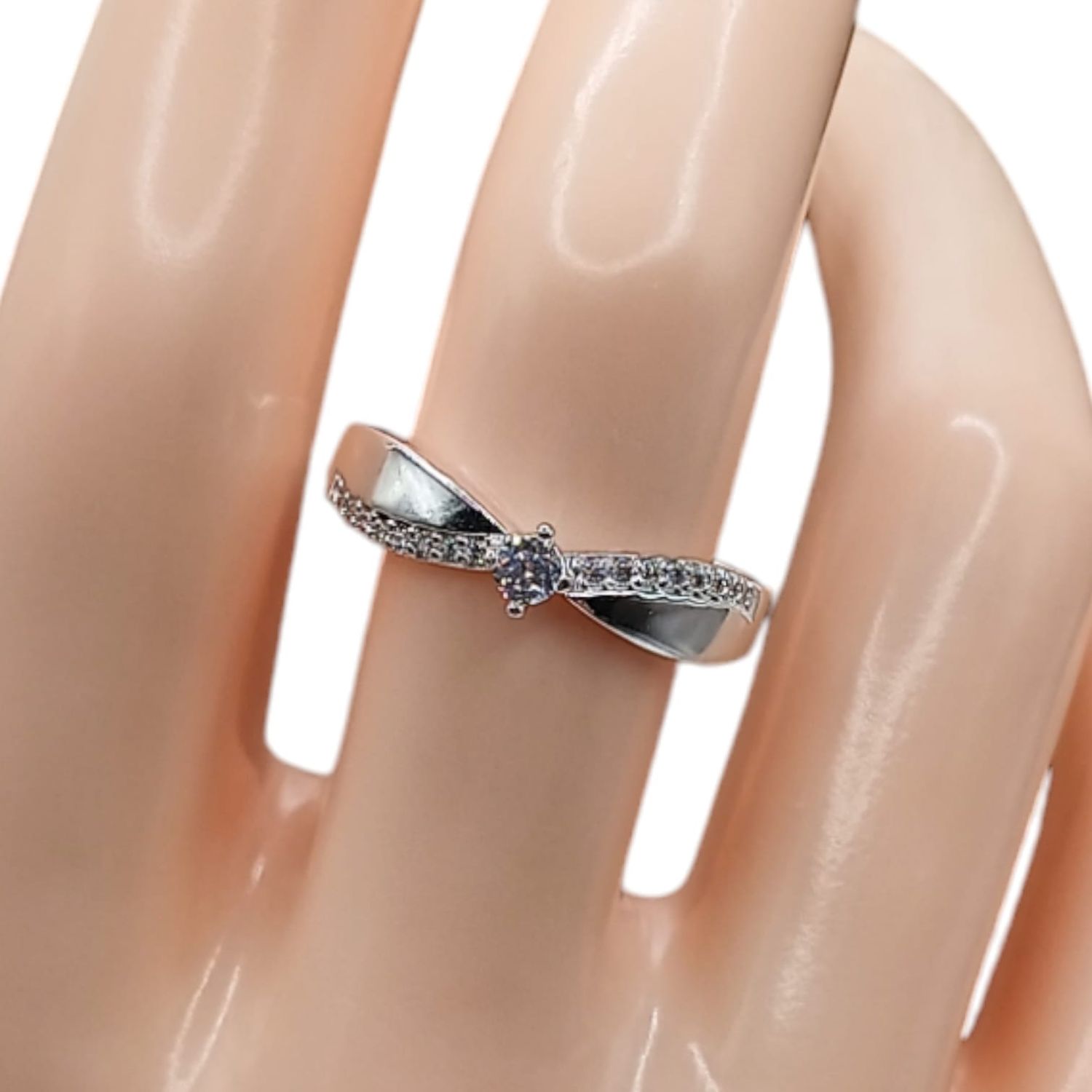 ANILLO SOLITARIO CON MINI CZ VARIAS MEDIDAS