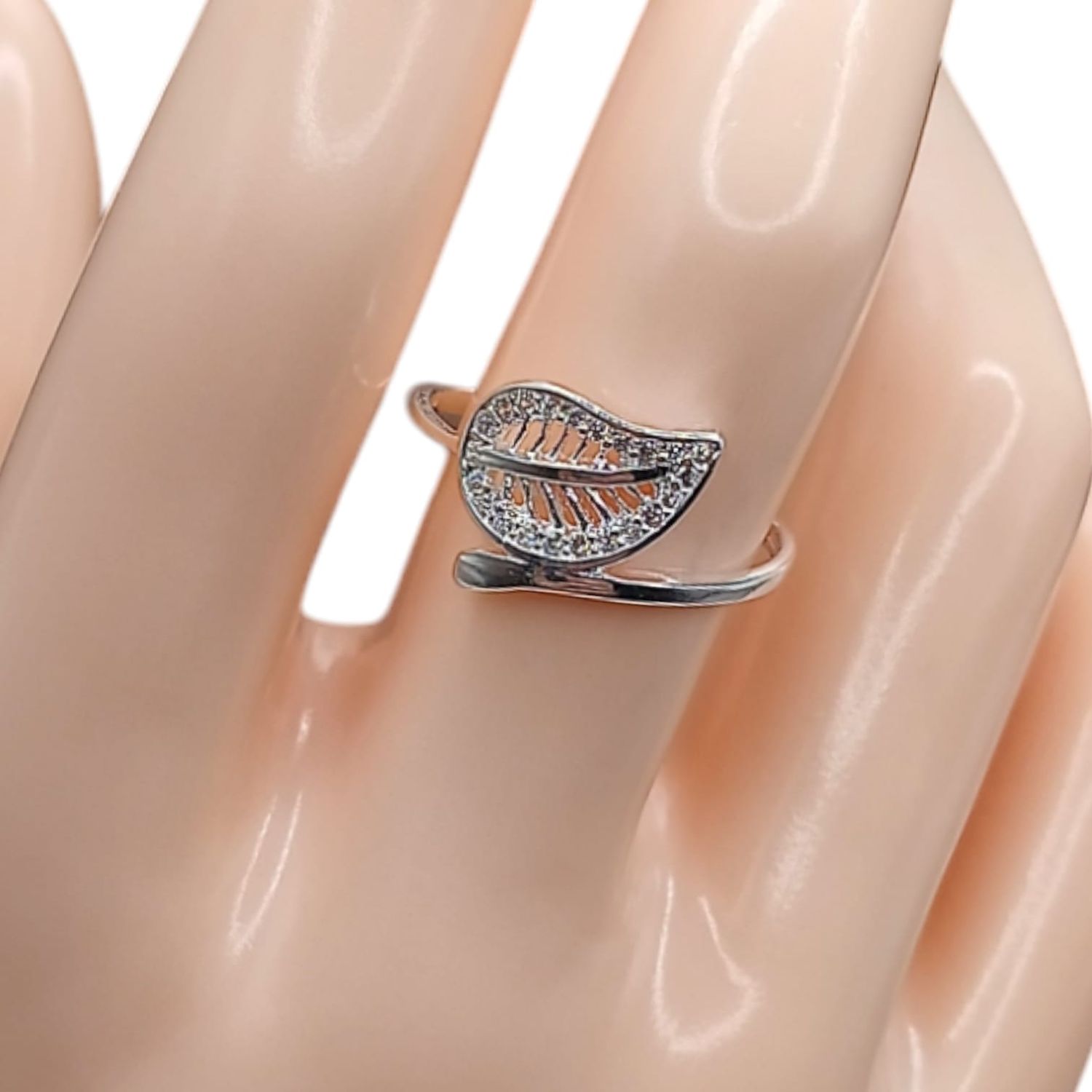 ANILLO HOJA ESPIRITUAL PLATA .925