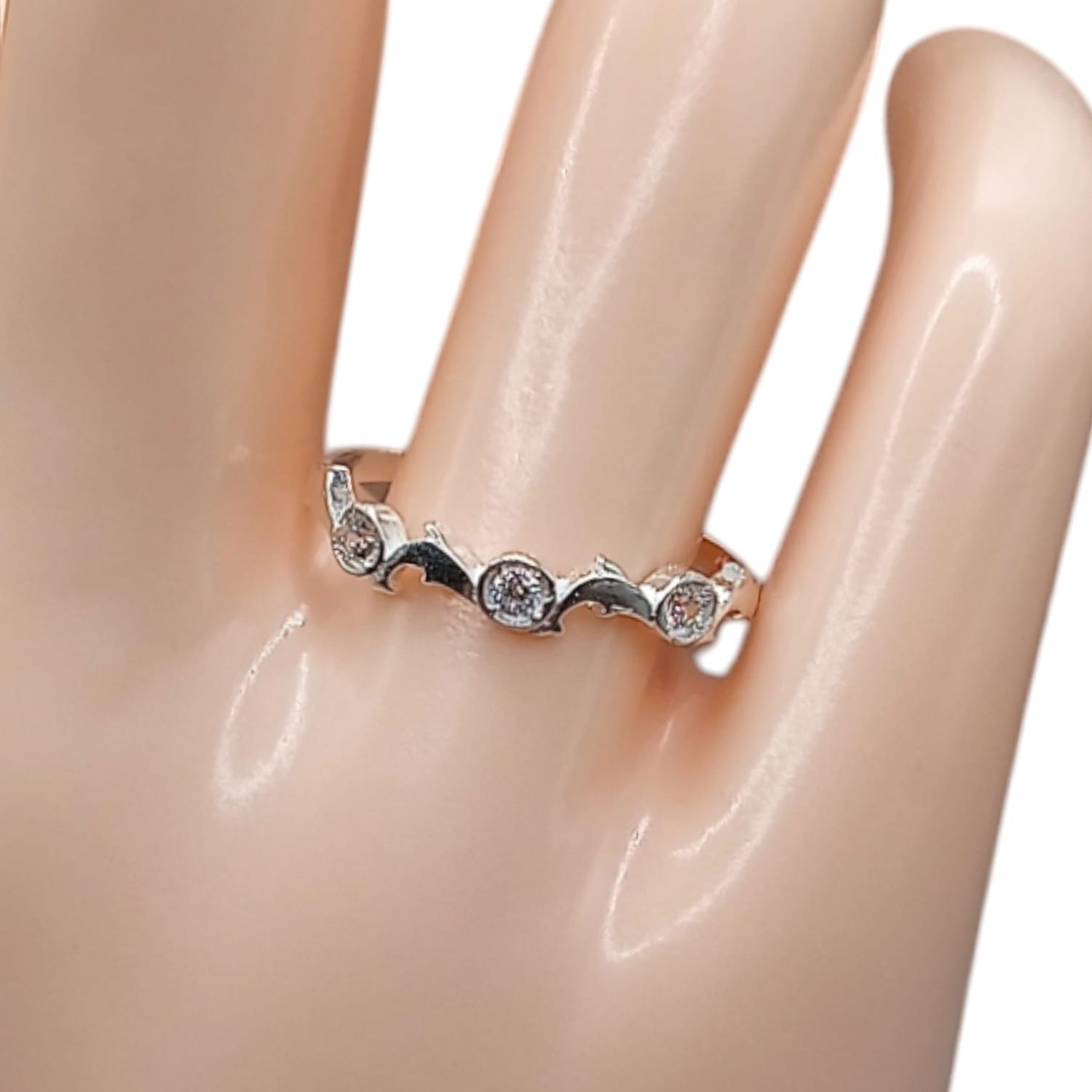 Anillo argollita delfín # 8.5 PLATA .925