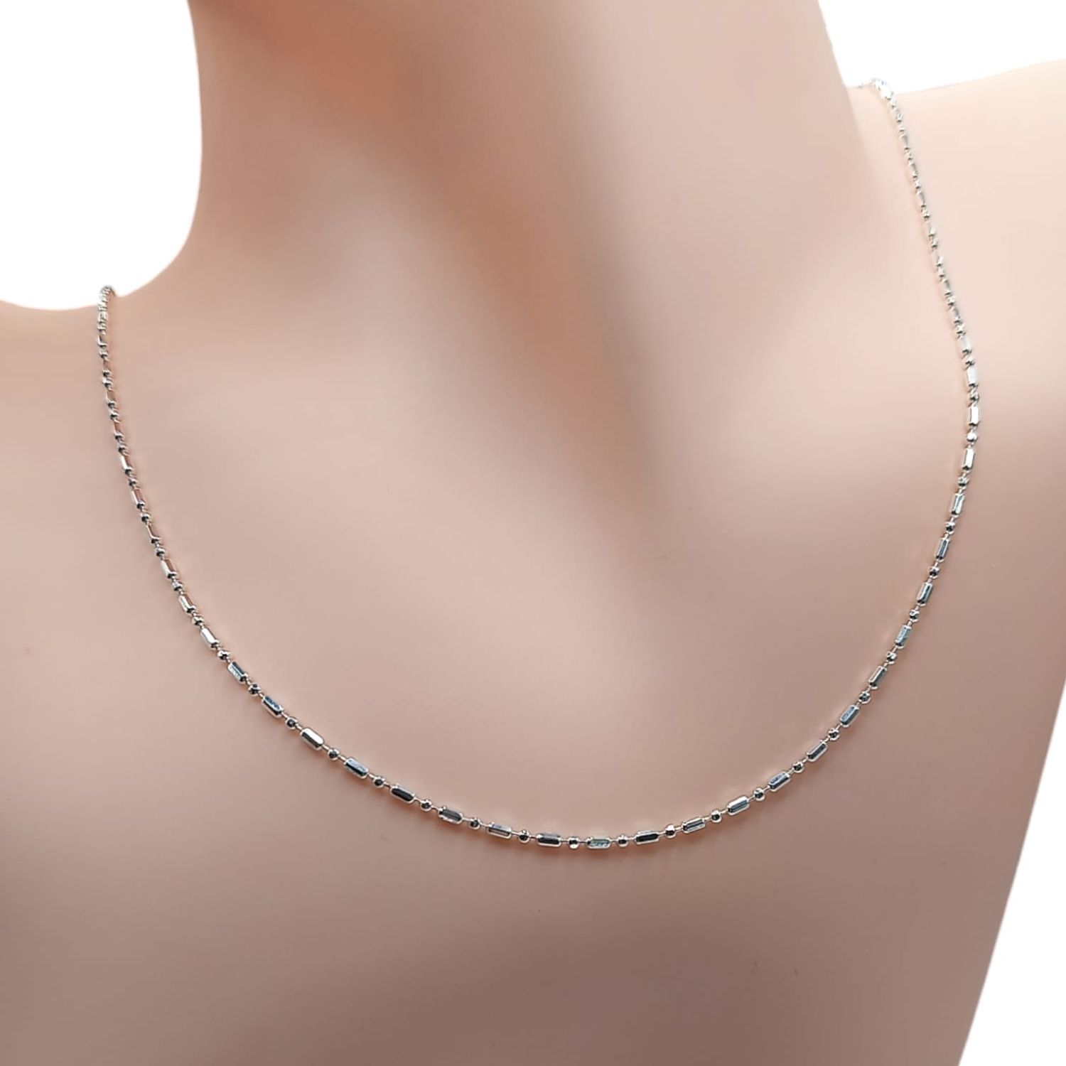 Cadena canutillo corto. PLATA .925