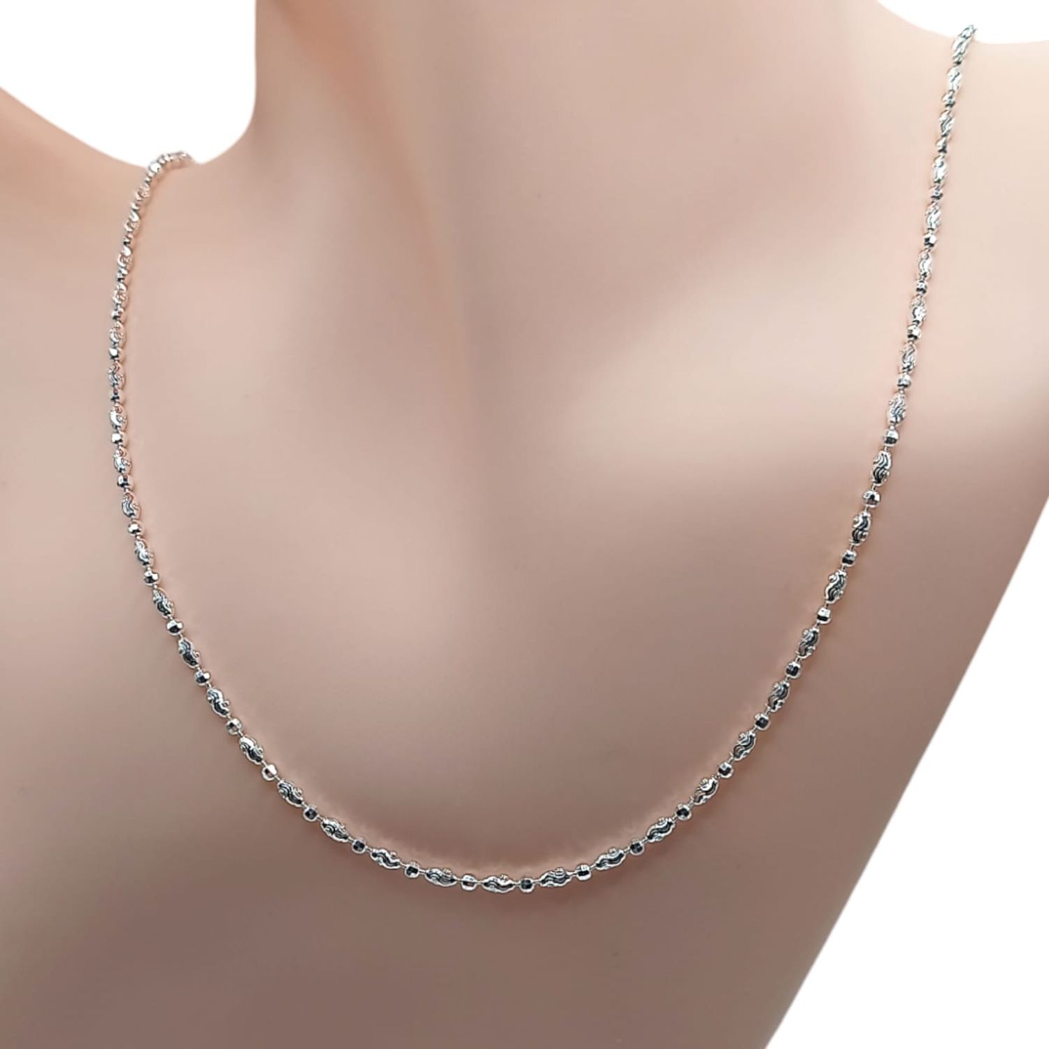 CADENA ULTRA DIAMANTADA VARIAS MEDIDAS  PLATA .925