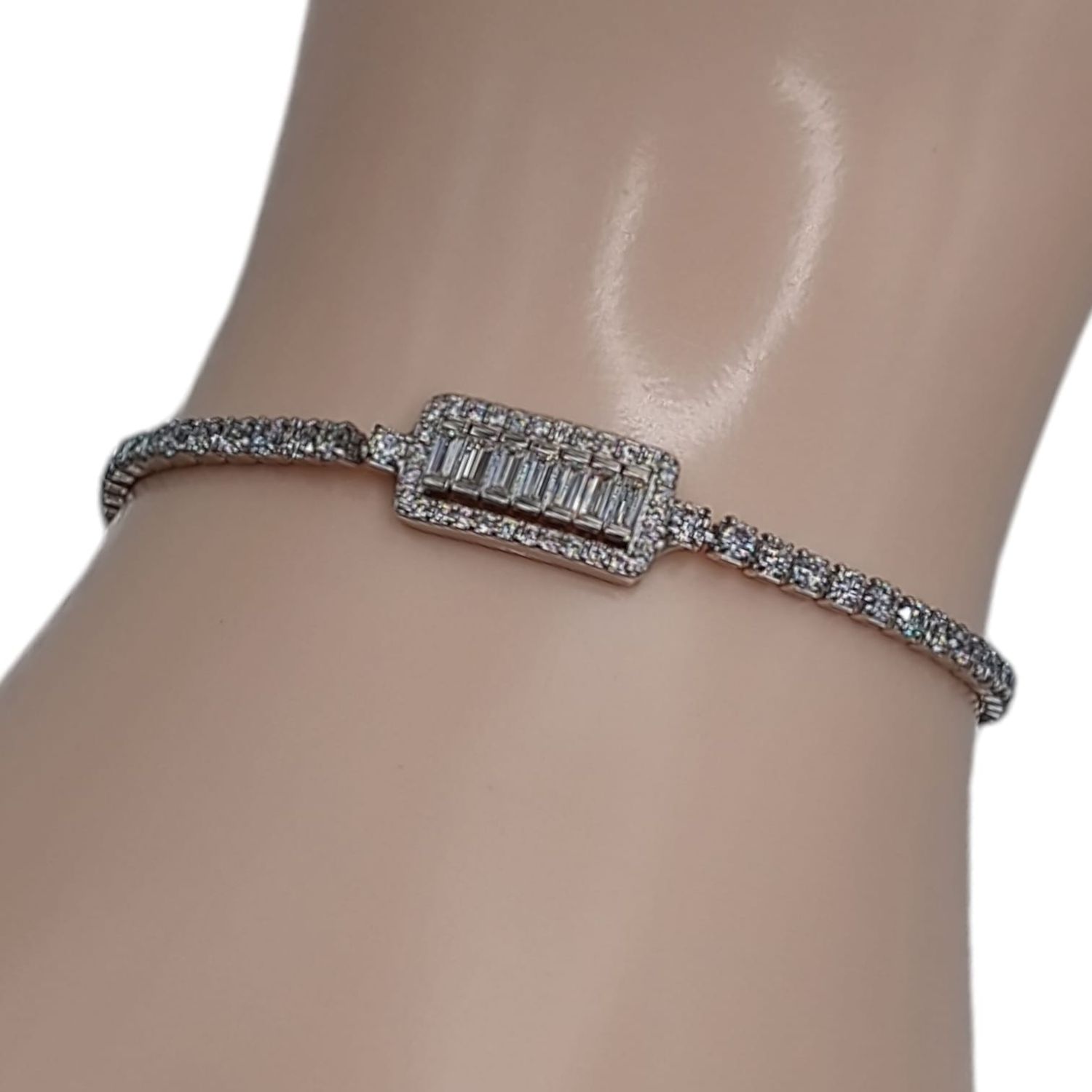 Pulsera Ajustable Barrita PLATA .925