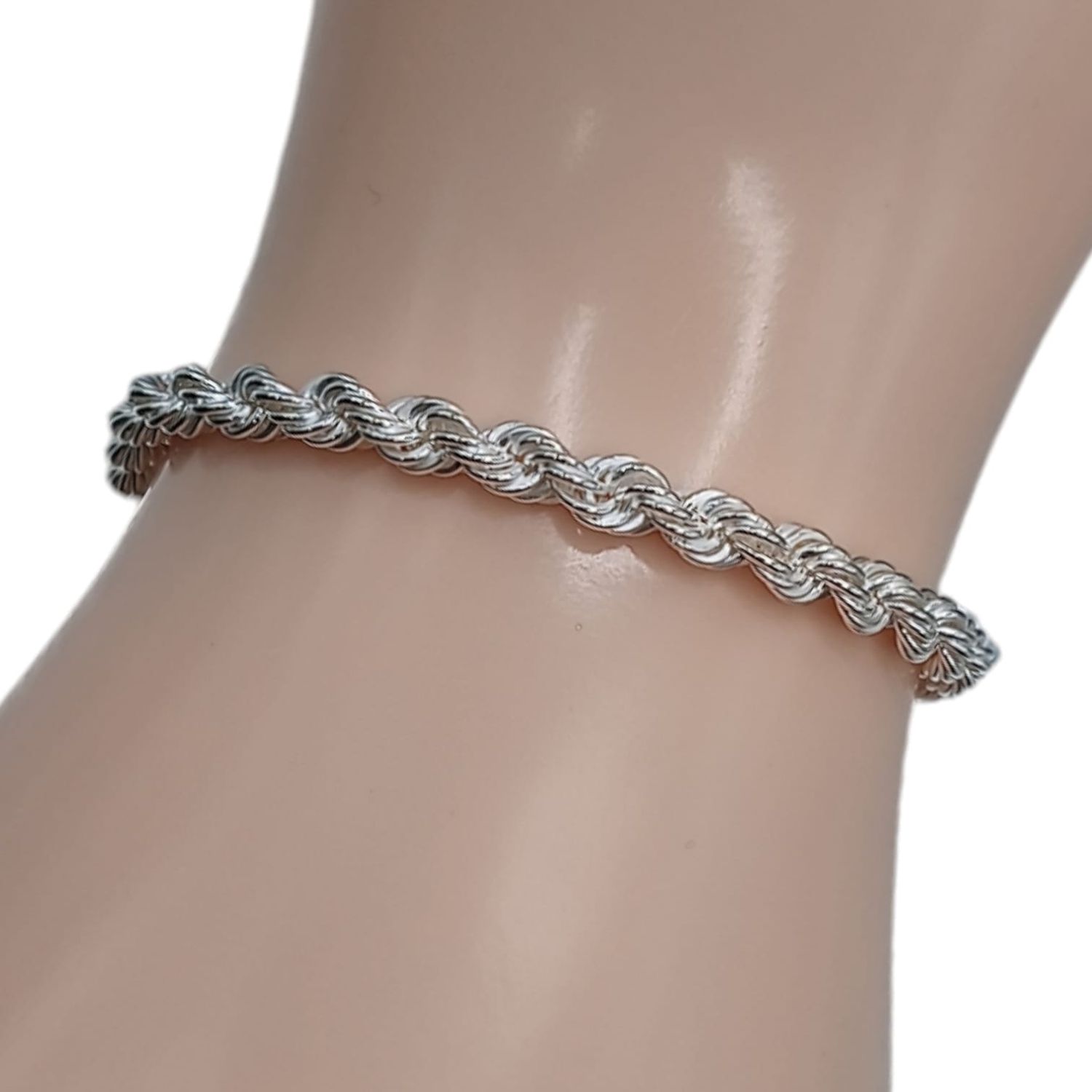 PULSERA PLATA TORSAL 8&quot; LARGO. PLATA .925