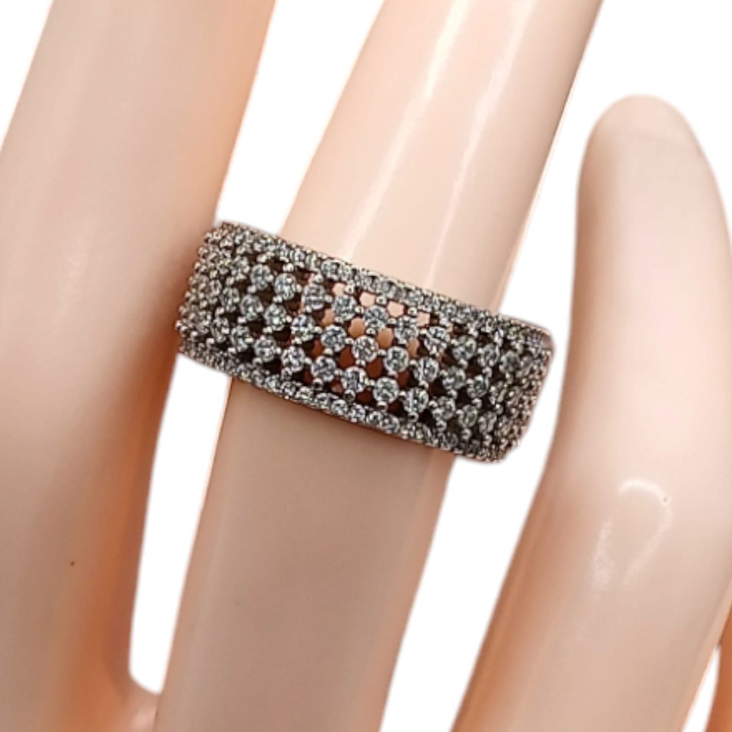 ANILLO MULTI CZ TALLA #6  PLATA .925