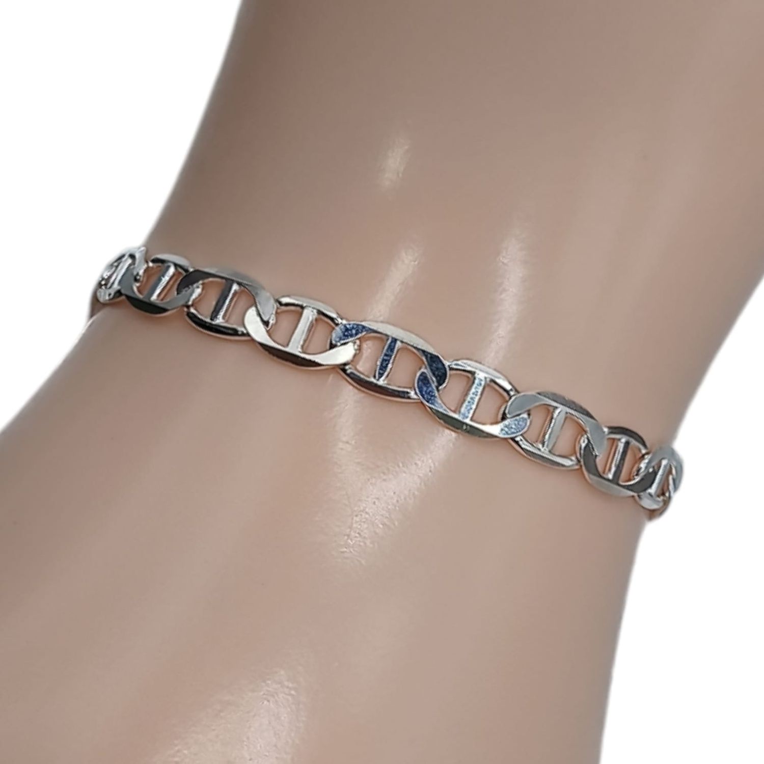 PULSERA VAL 8&quot; 5MM PLATA .925