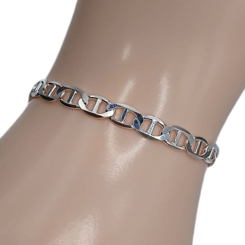 PULSERA VAL 8&quot; 5MM PLATA .925