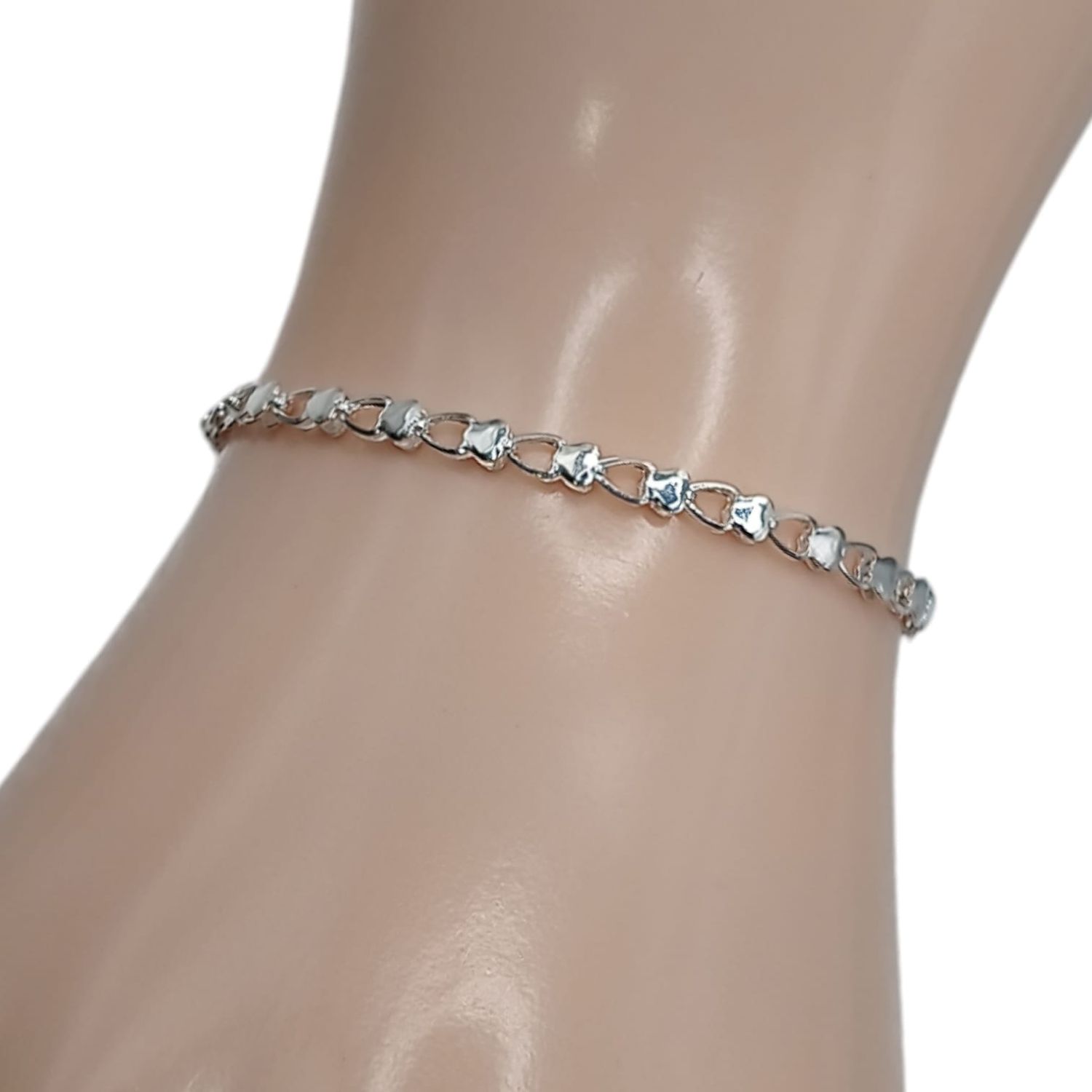 PULSERA FANCY 7&quot;  3MM PLATA .925