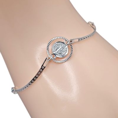 PULSERA FANCY SAN BENITO 8&quot; PLATA .925