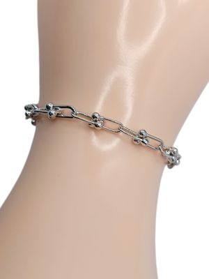 PULSERA SUPER FANCY 8&quot; AJUSTABLE PLATA .925