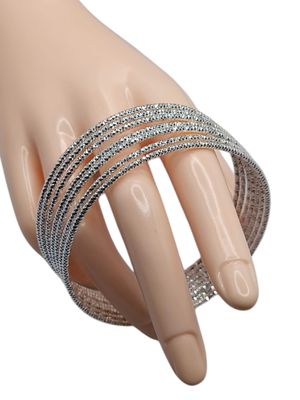 Semanario super diamantado con broche. 7 cm. de diametro PLATA .925