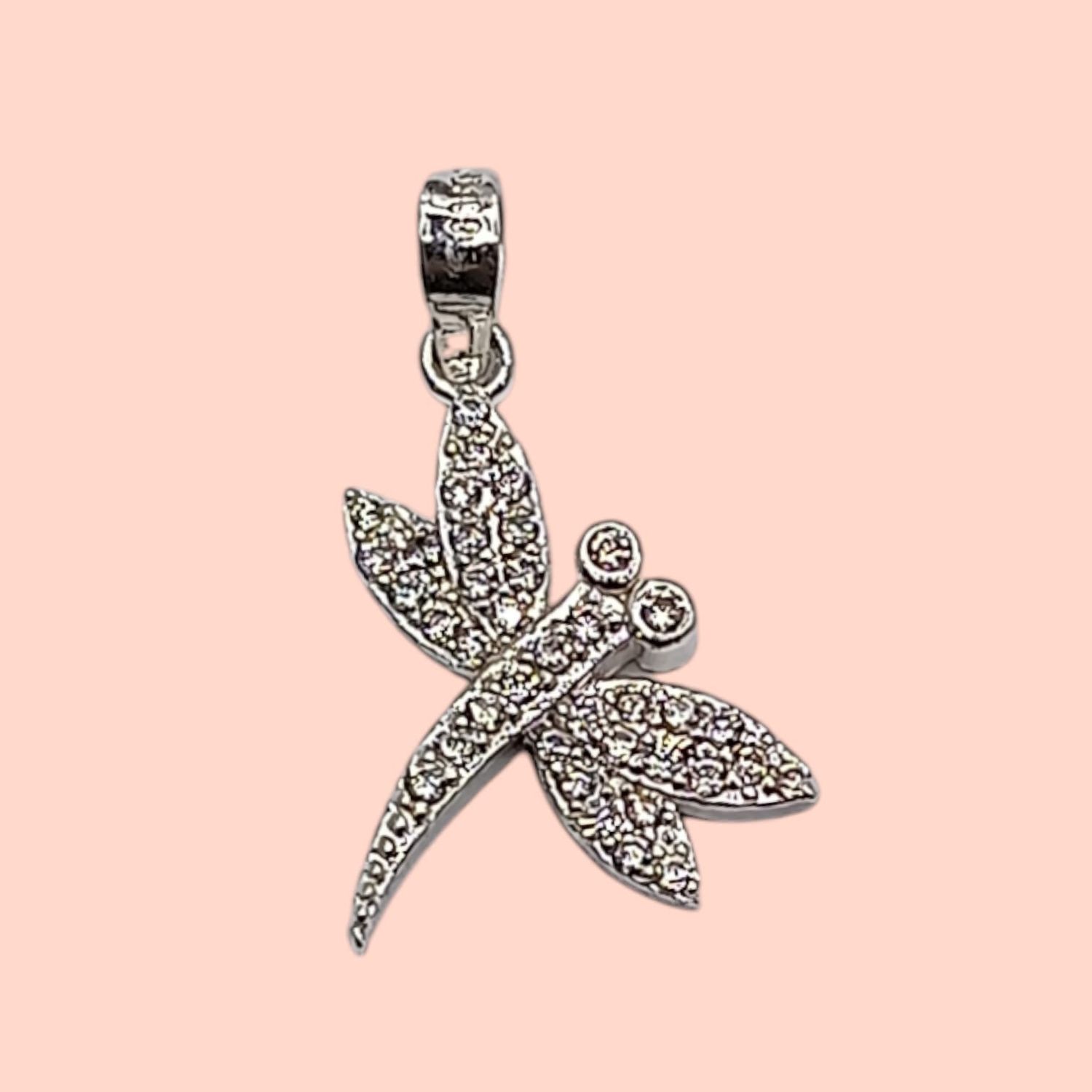 Dije Libelula micropave, 2 cm. de largo  PLATA .925
