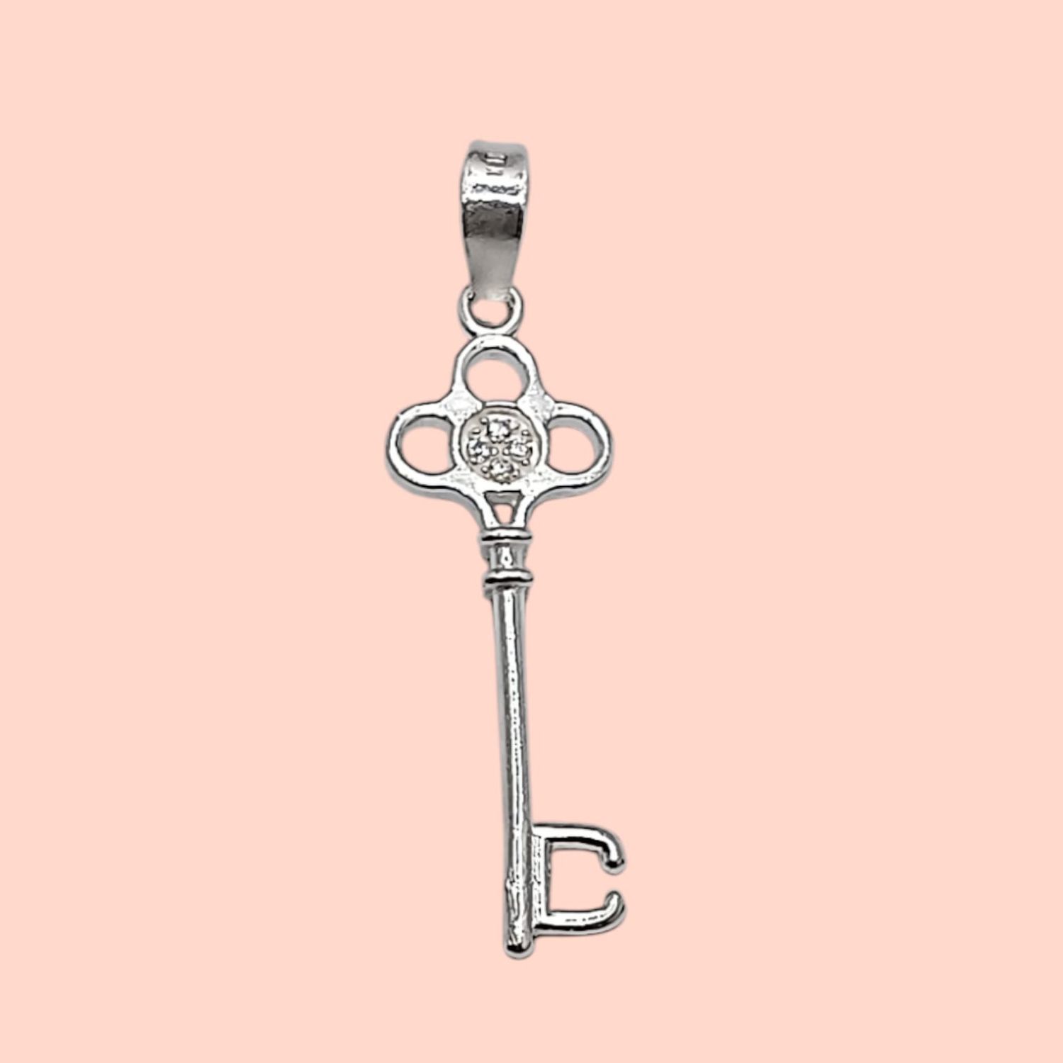 Llave Micropabe 4 cm largo total PLATA .925