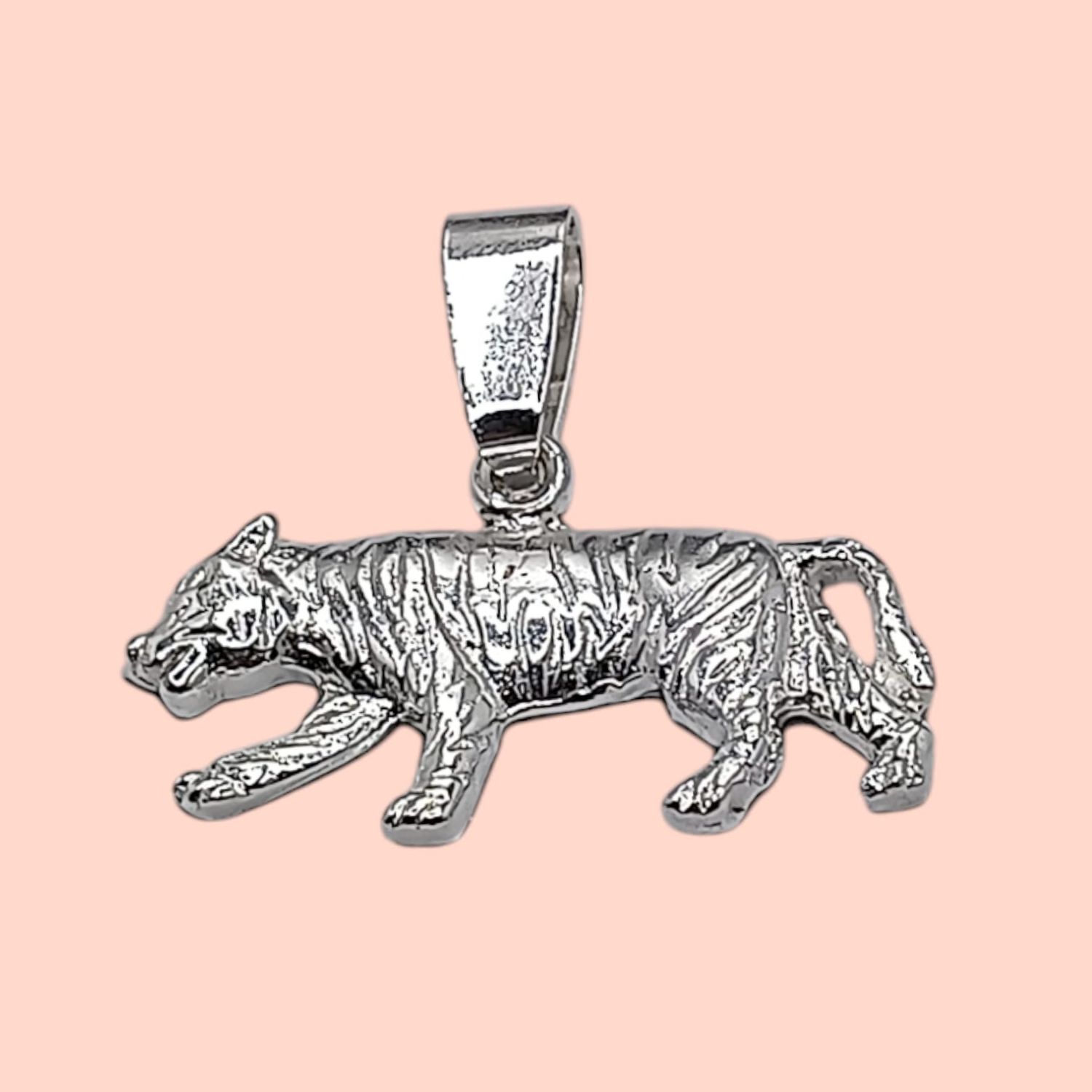 DIJE DE TIGRE 1&quot; PLATA .925