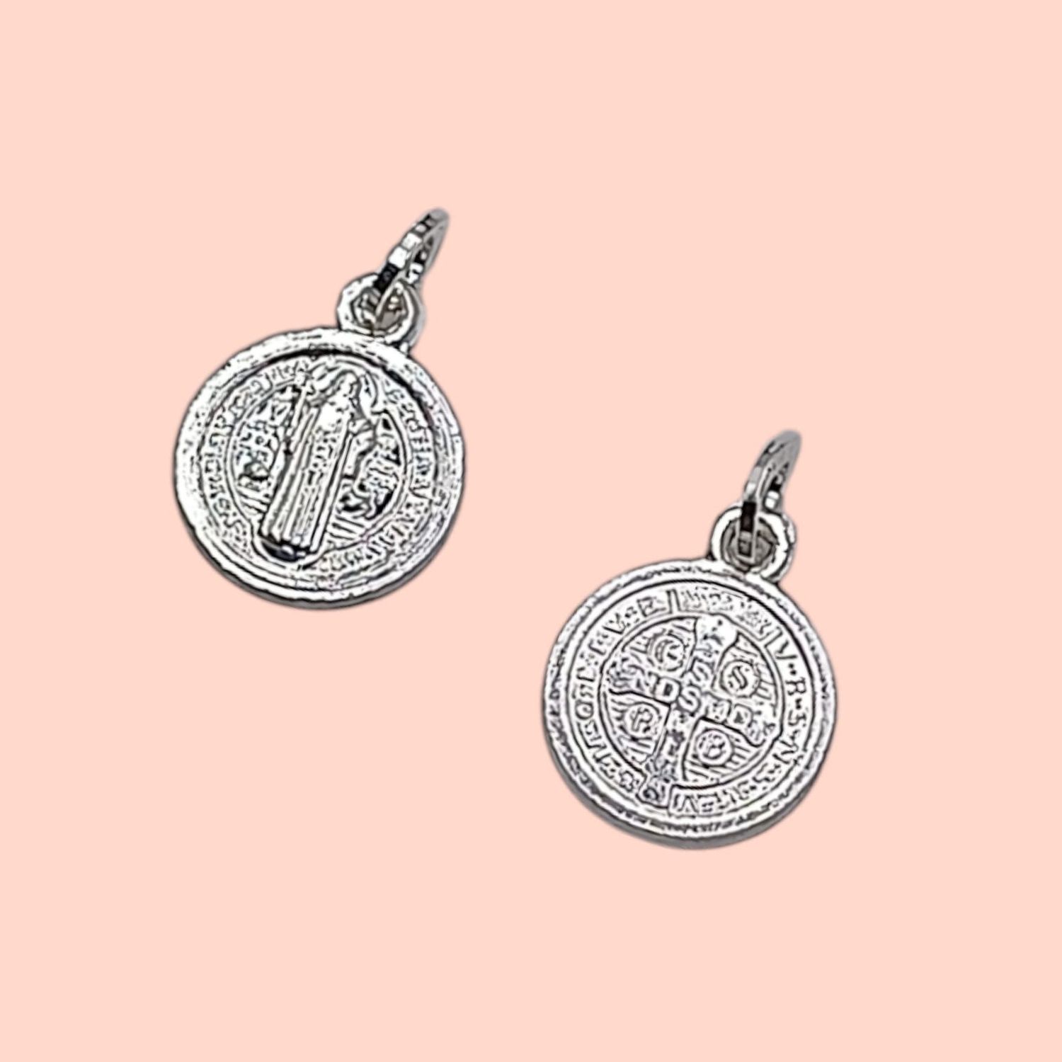 DIJE SAN BENITO 1 CM PLATA .925