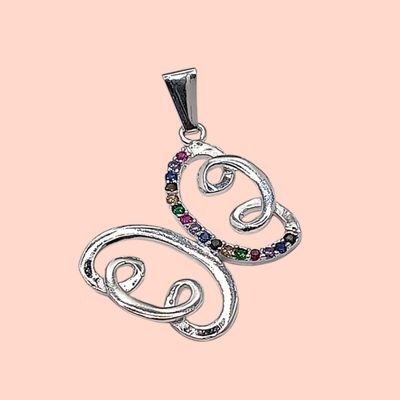 Dije Mariposa con micropave. 3cm. de largo PLATA .925
