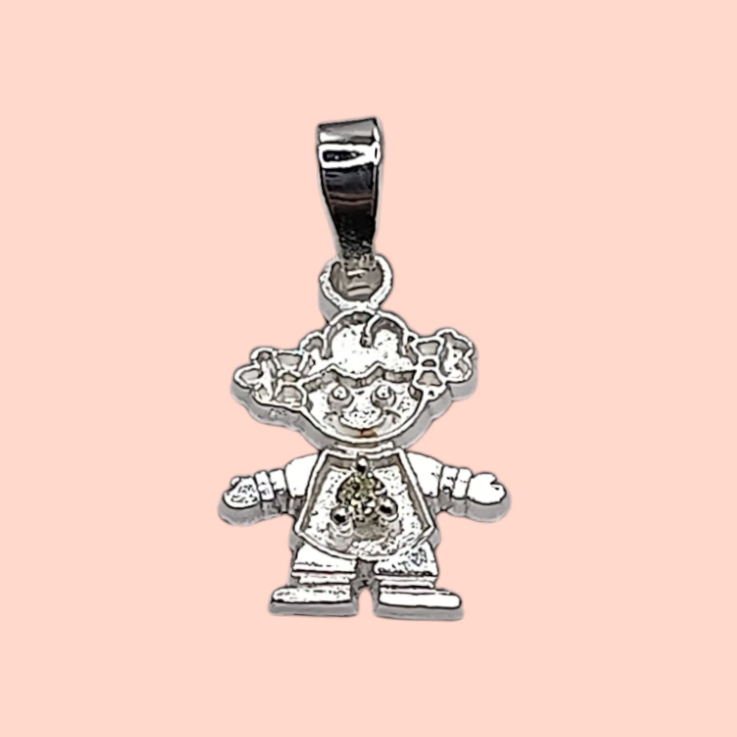 Dije Niña Mes Noviembre. 1.8cm. de largo. PLATA .925