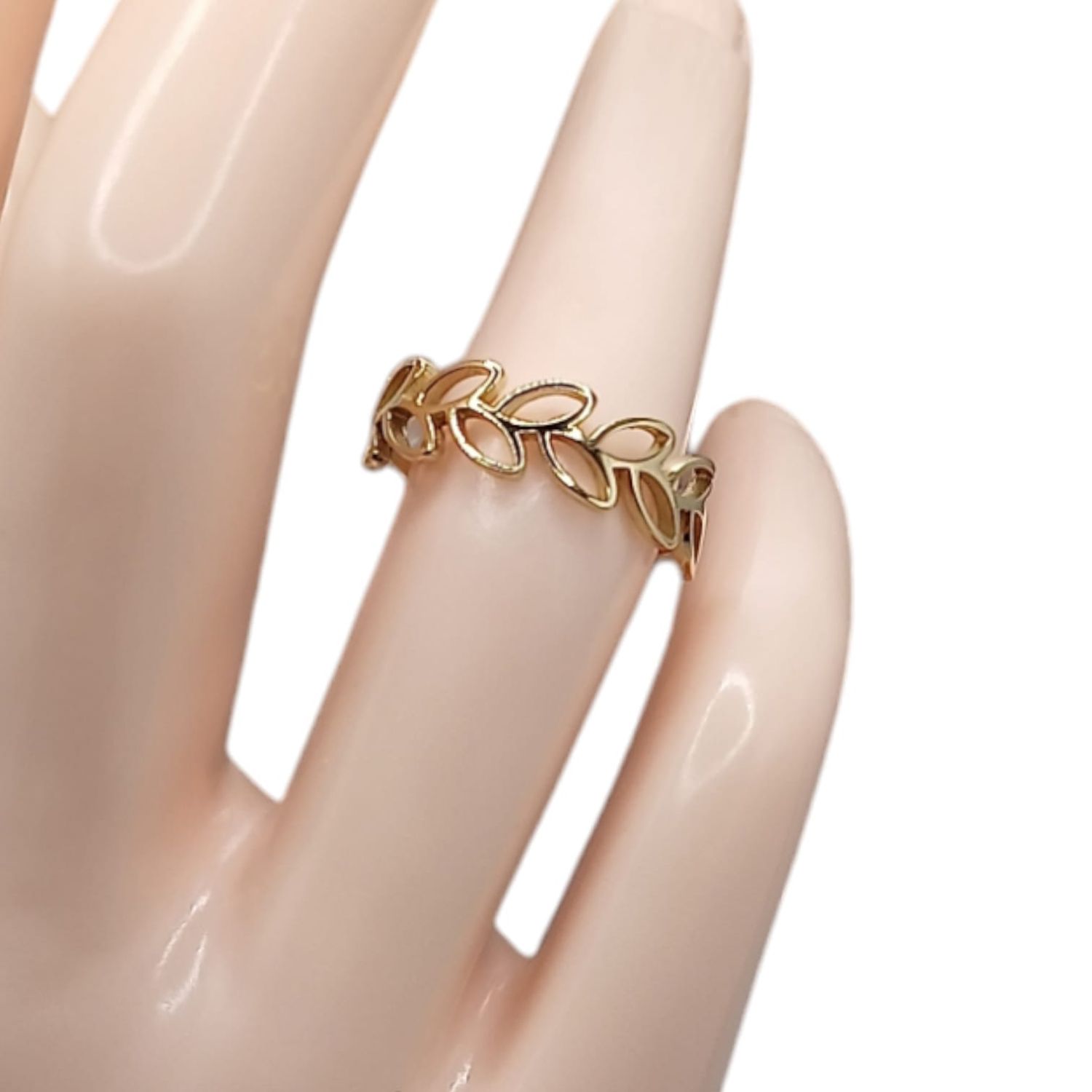 ANILLO HOJITAS # 6.5 ORO 14K