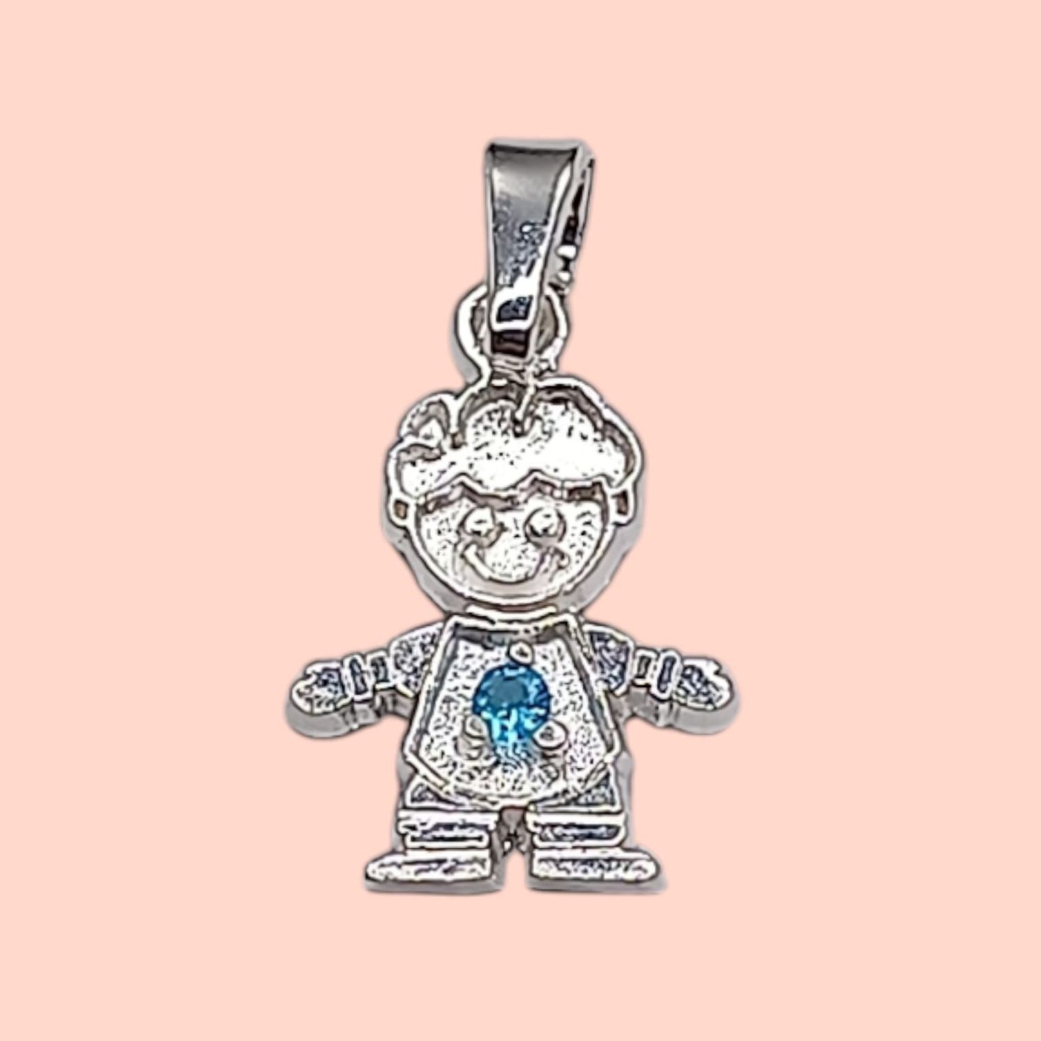 Dije Niño Mes Marzo. 1.8cm. de largo. PLATA .925