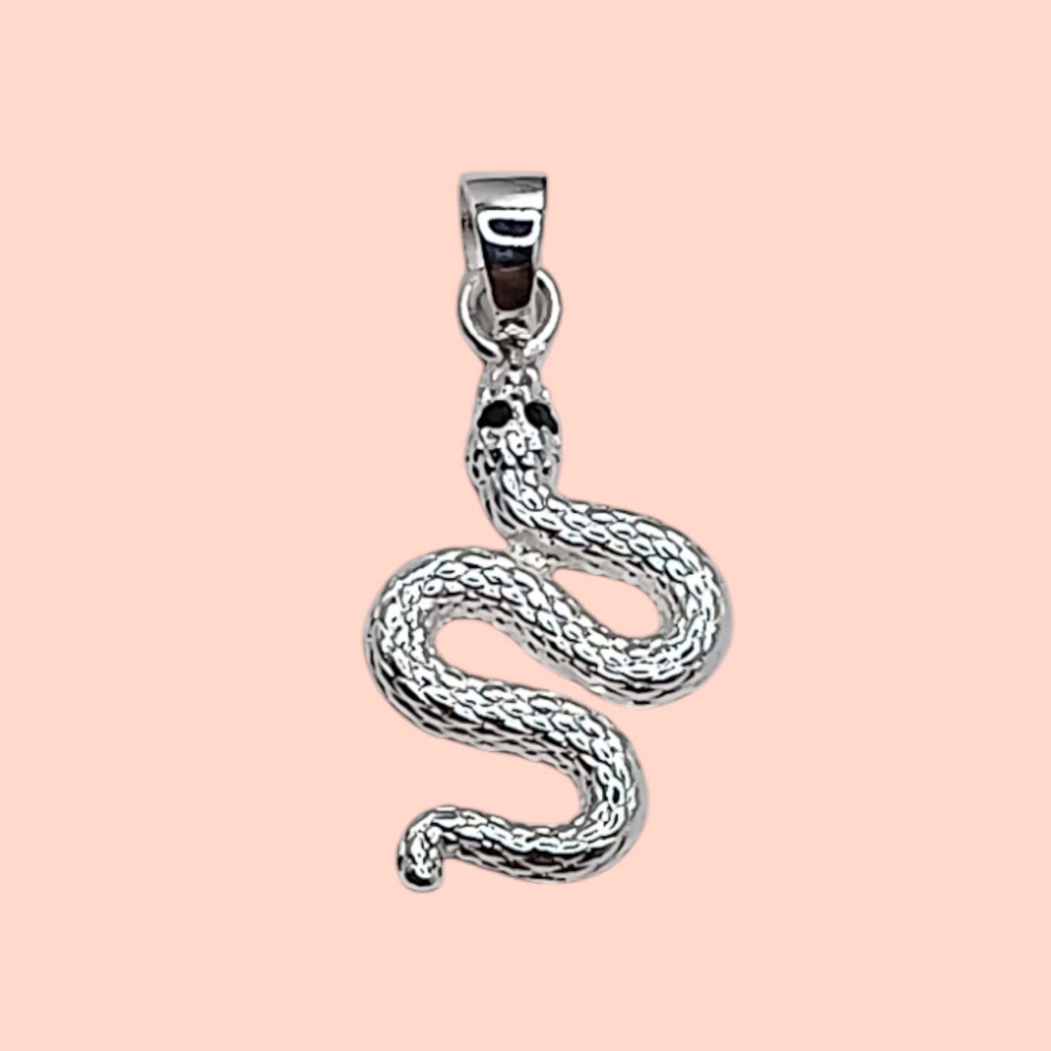 DIJE  DE SERPIENTE  5 CM PLATA 925