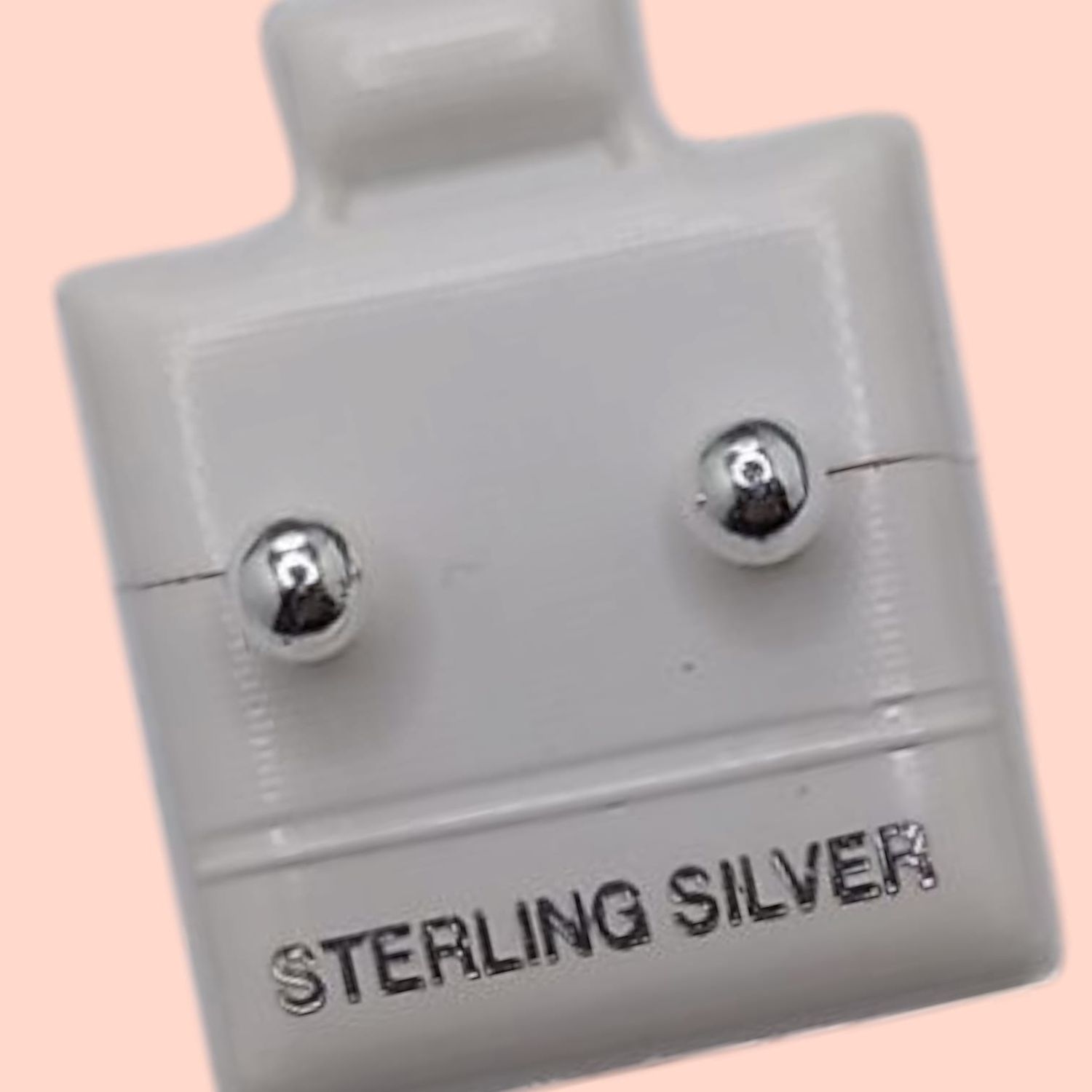 Broquel dormilona de 4mm PLATA .925