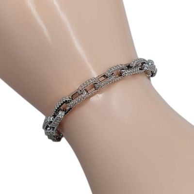 PULSERA SUPER FANCY 7.5&quot; PLATA .925