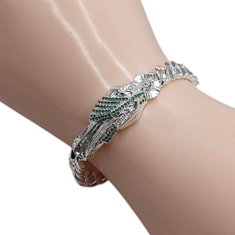 PULSERA SAN JUDAS 7.5&quot; PLATA.925