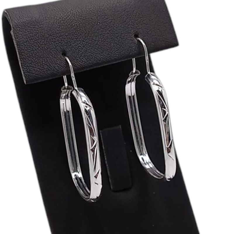 ARETE DIAMANTADO RECTANGULAR PLATA .925