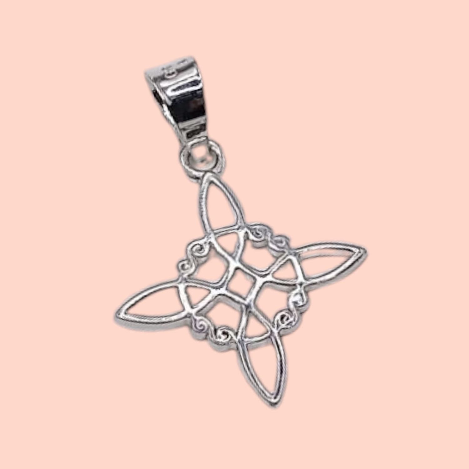 DIJE NUDO DE BRUJA 3 CM PLATA .925