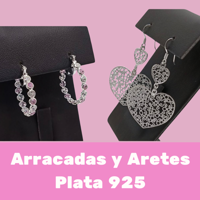 Aretes y Arracadas Plata925