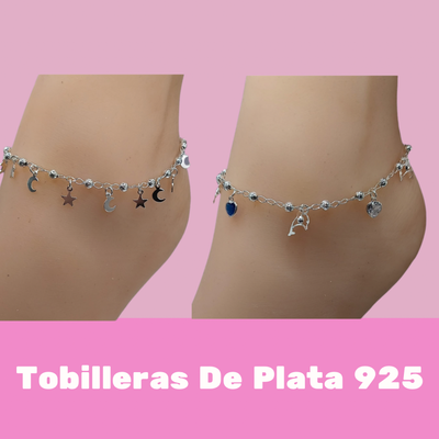 Tobilleras De Plata 925