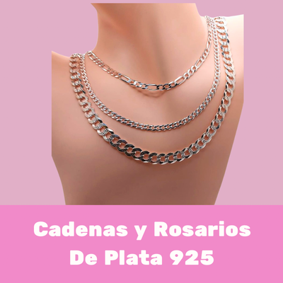 Cadenas y Rosarios Plata925