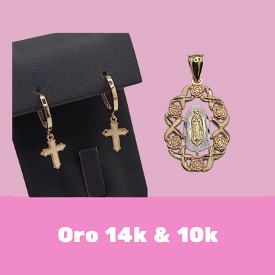 ORO 10K y 14K (Cadenas,Collares  Dijes,Aretes)