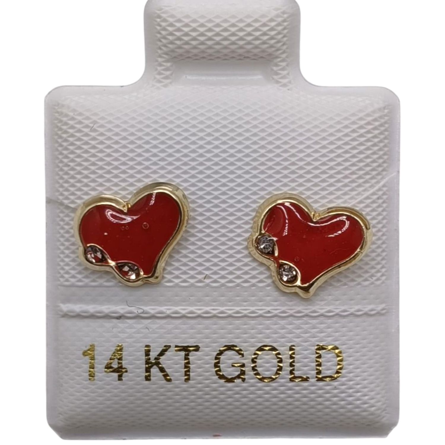 BROQUEL CORAZON INFINITO ORO 14K