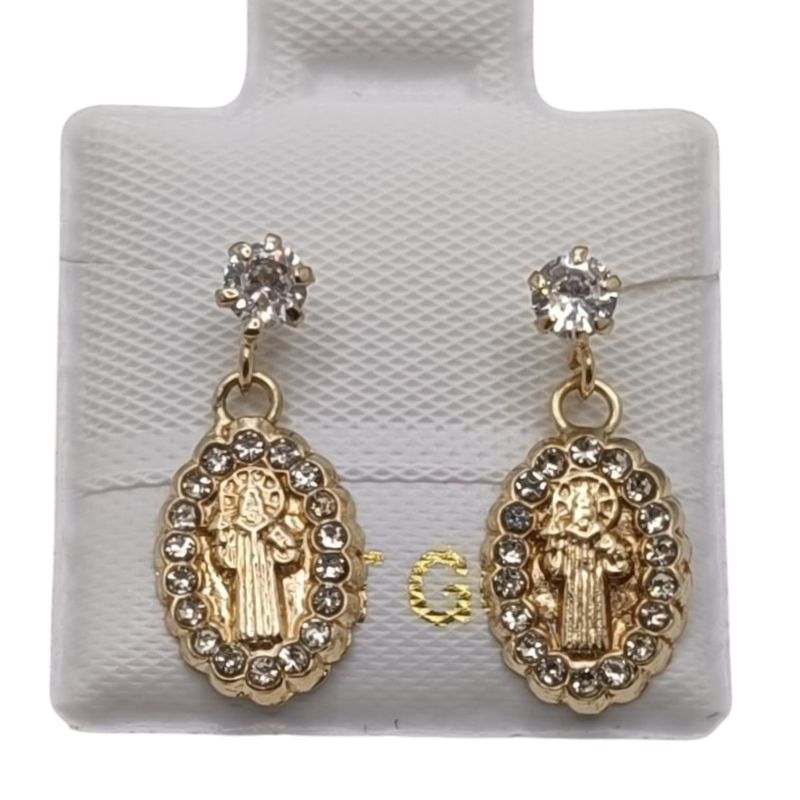 BROQUEL SAN BENITO COLGANTE ORO 14K eb602