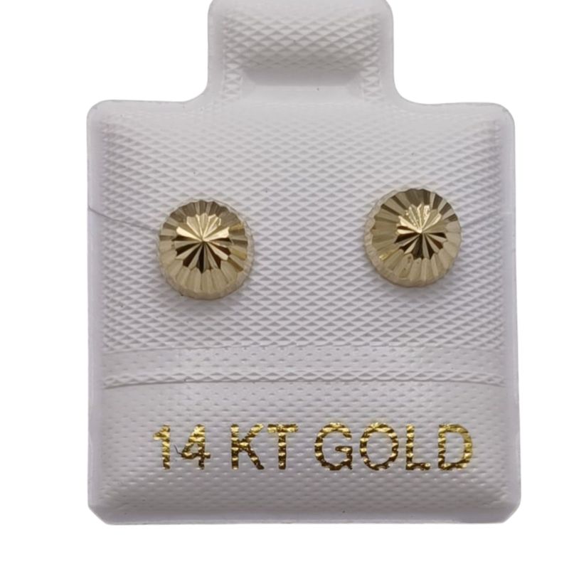 BROQUEL HONGO DIMANATADO 5.5mm ORO 14K
