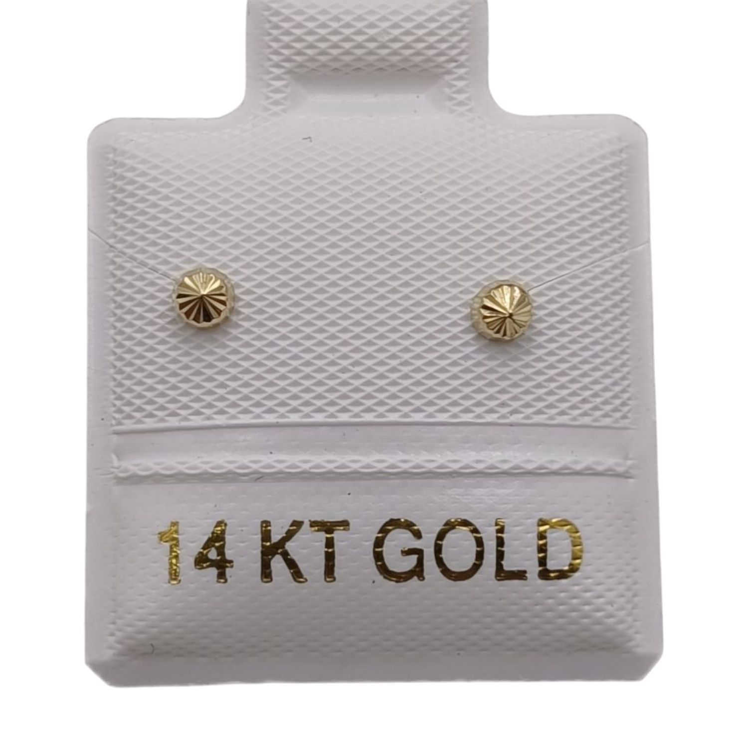 BROQUEL HONGO DIMANATADO 2.5mm ORO 14K
