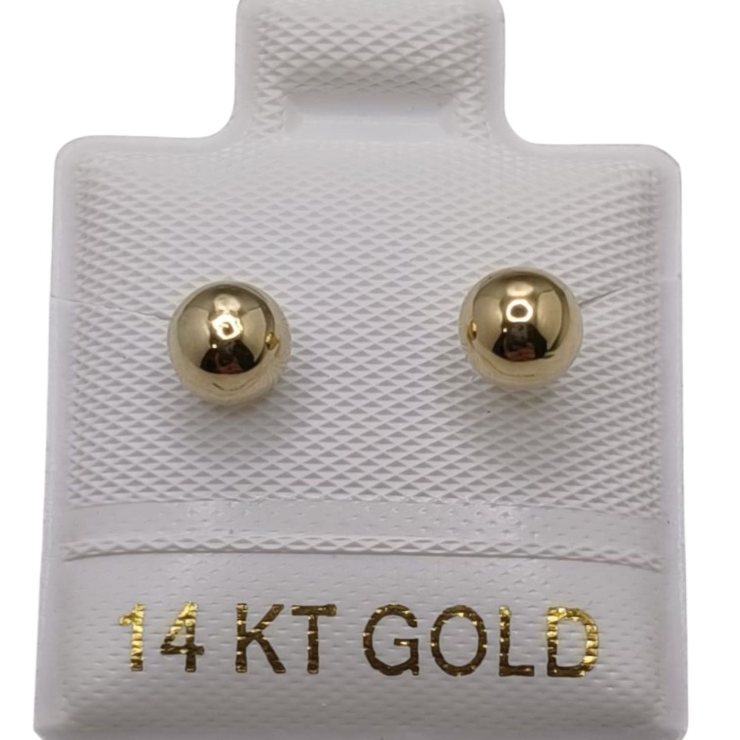 BROQUEL DORMILONA LISA MEDIDA 4.5mm ORO 14K