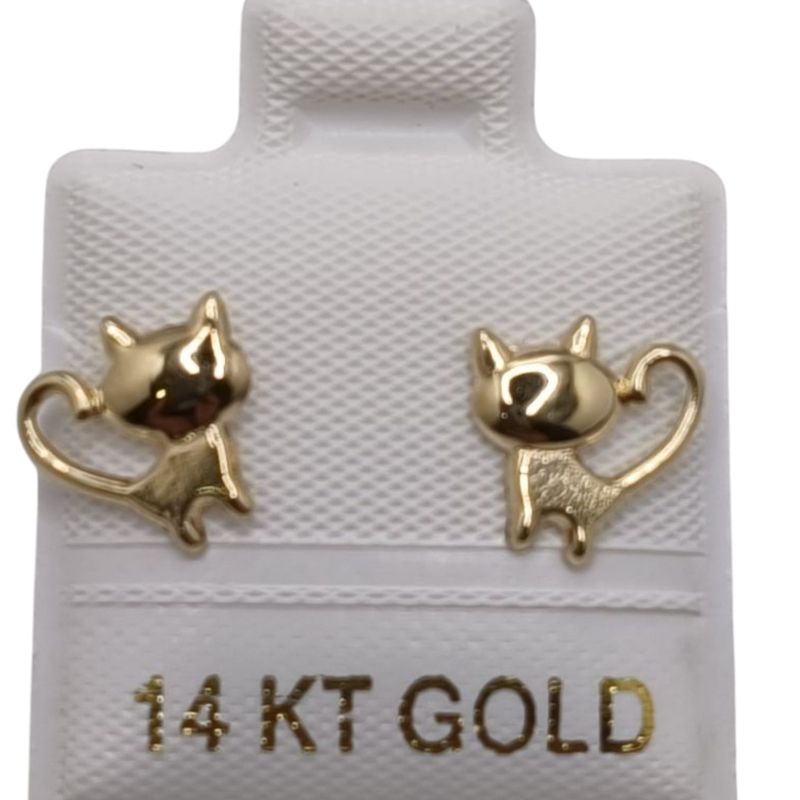 BROQUEL GATITO ORO 14K