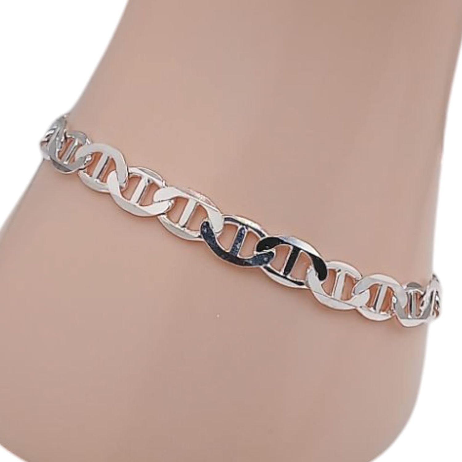 PULSERA VAL 8&quot; 6MM, PLATA .925