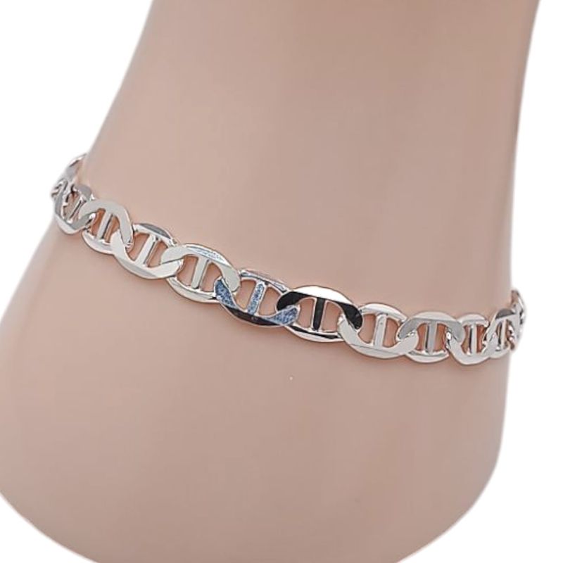 PULSERA VAL 8&quot; 6MM, PLATA .925